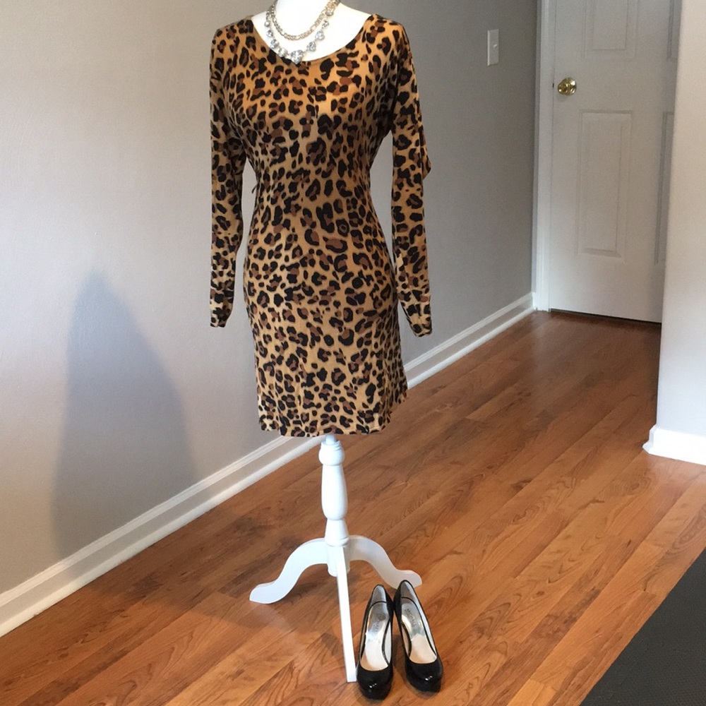 Leopard print dress